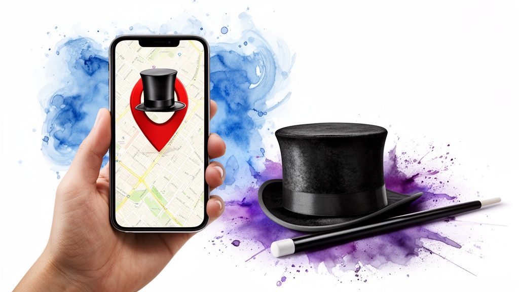 magician booking nearby magic location
