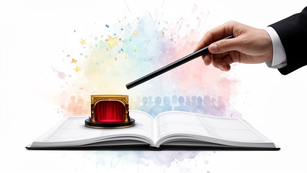 magician event concept magic event