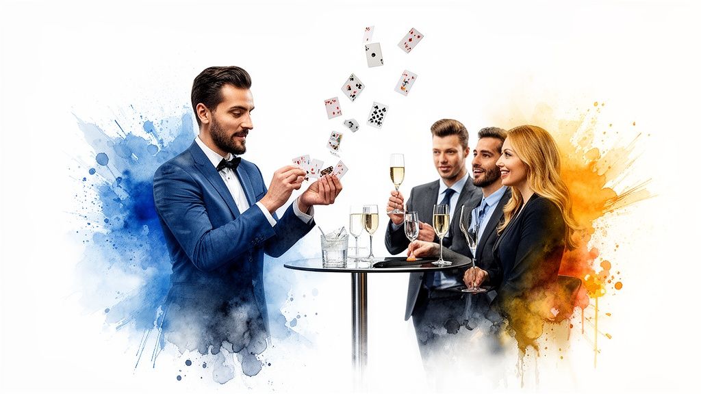 magician for corporate events magic show